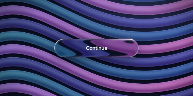 A glass capsule button over dark ribbons; in this frame its beam is barely visible.